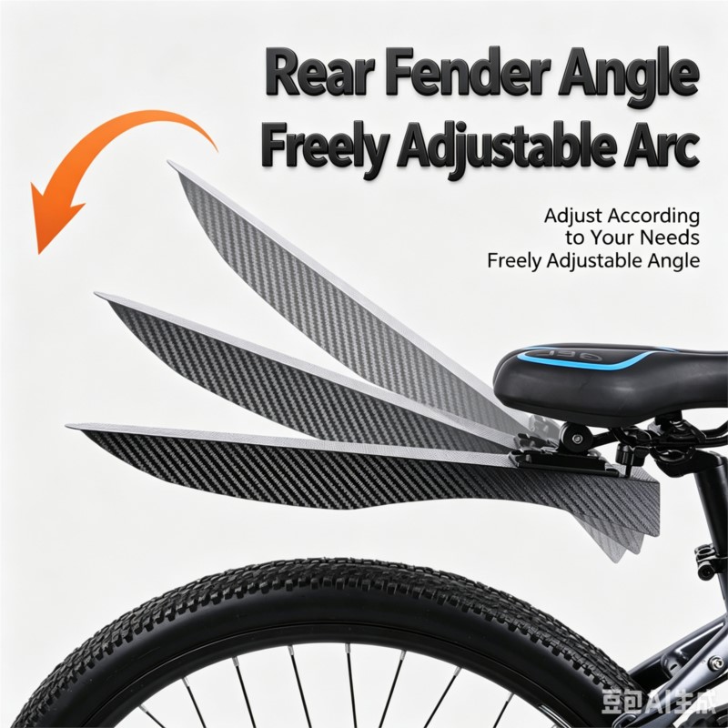 Bike Fender Set - Extended Wide Adjustable Bike Fender Front