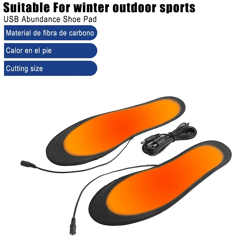 Cycling Shoe Insoles - Warming Insoles Shoe USB Heated for