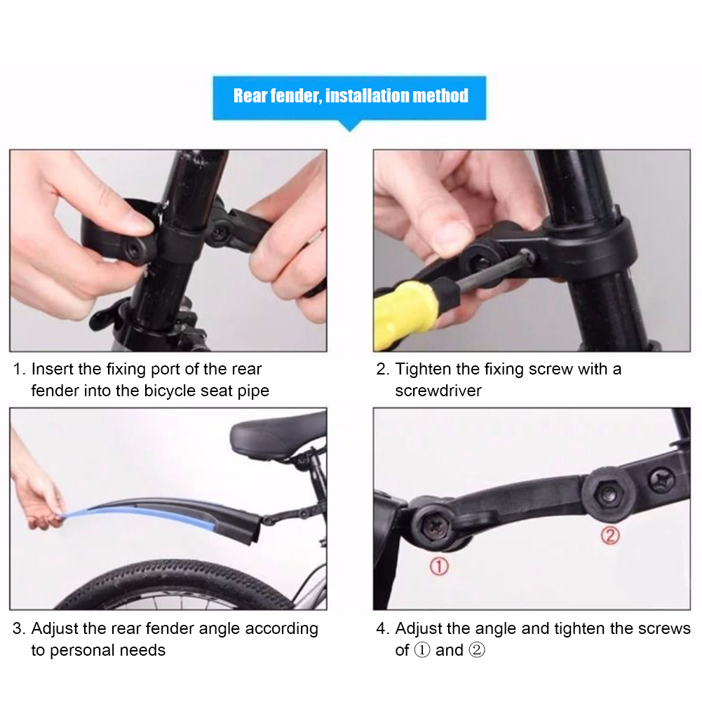 2Pcs Mountain Bike Mudguard Wi - Bike Fender Set review and price